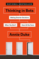 Thinking in Bets cover